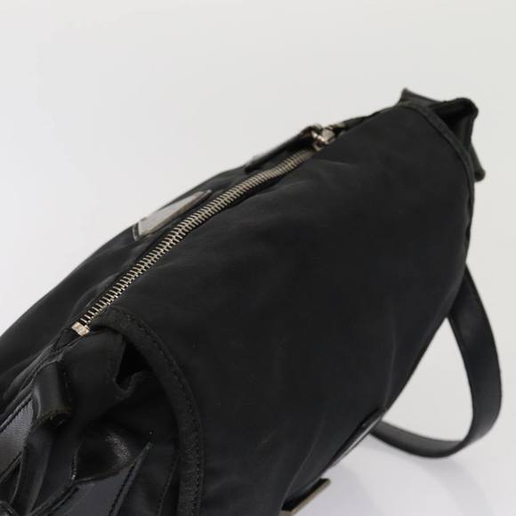 PRADA Shoulder Bag Nylon Black Auth bs16115 - Picture 6 of 16